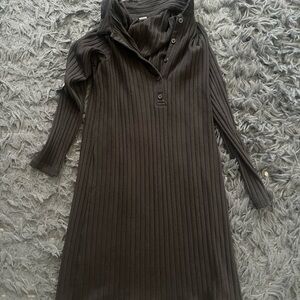 Women’s old navy Black Ribbed Long Sleeve Dress